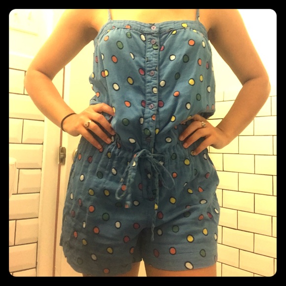 Polka Dot Romper - Picture 1 of 2